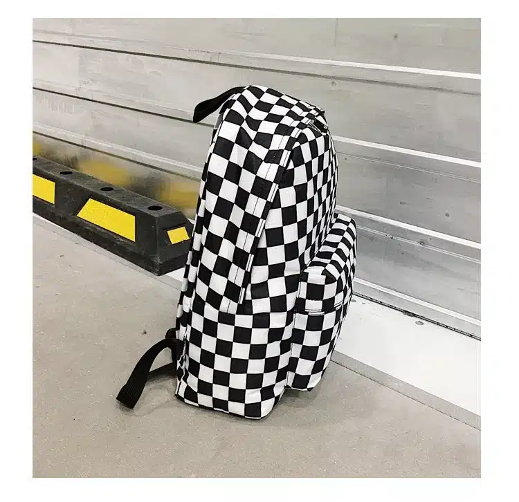 2019 Unisex Plaid Nylon Female Travel Daypack Laptop Backpack Book Schoolbags Feminina School Casual Rucksack Women Bag Rugzak 28