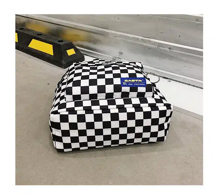 2019 Unisex Plaid Nylon Female Travel Daypack Laptop Backpack Book Schoolbags Feminina School Casual Rucksack Women Bag Rugzak 30