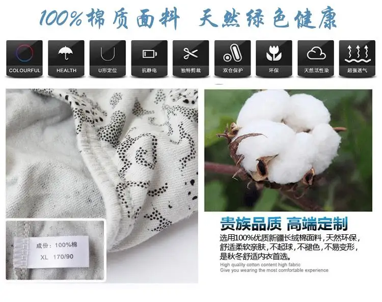 Hot Sale 5 Pieces 100% Cotton Underwear Ultra-large Size Men's Briefs Male Printed Underpants 2