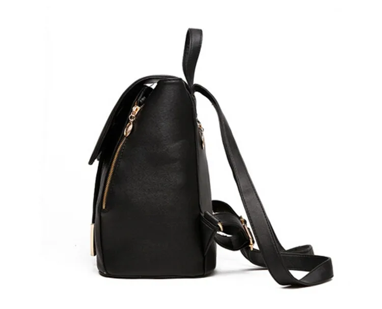 DIDA BEAR Women Backpack High Quality PU Leather Mochila Escolar School Bags For Teenagers Girls Leisure Backpacks Candy Color 21