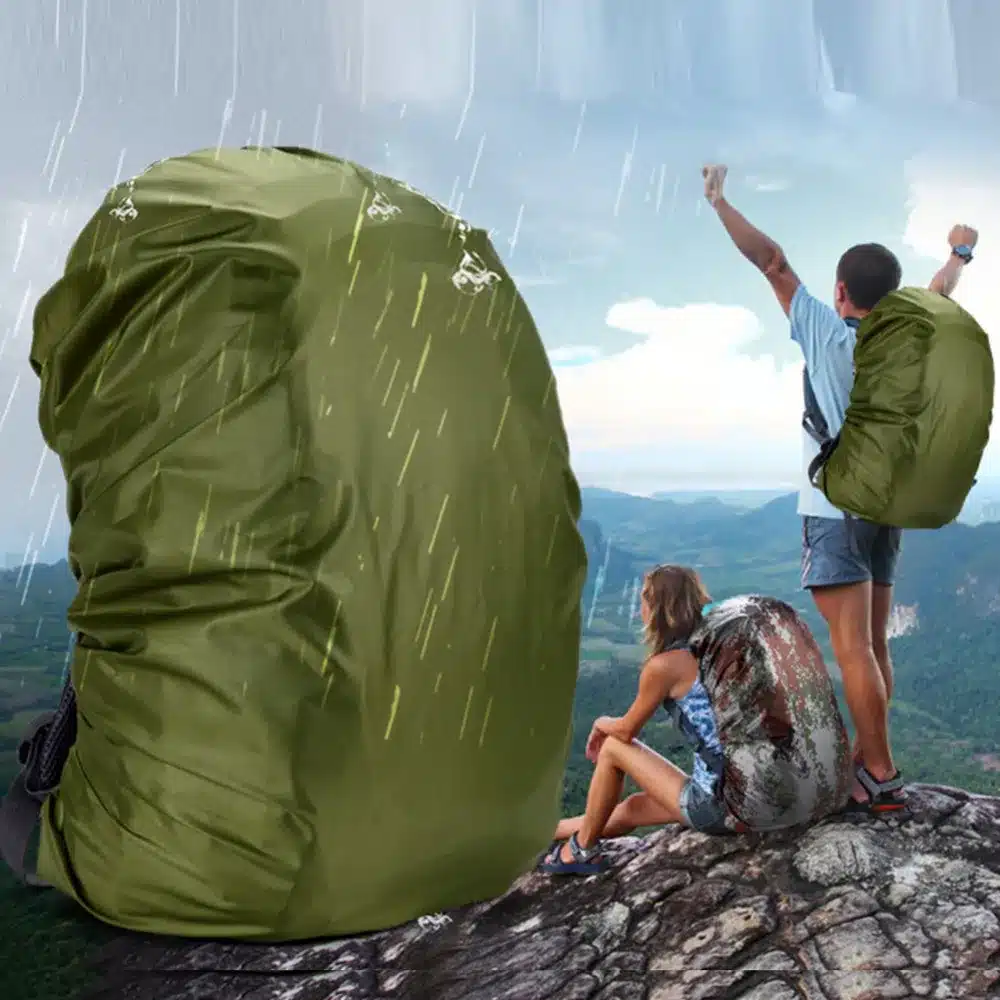 210D Rain Bag cover 80L Protable High Quality Waterproof Backpack Anti-theft Outdoor Camping Hiking Cycling Dust Rain Cover 10