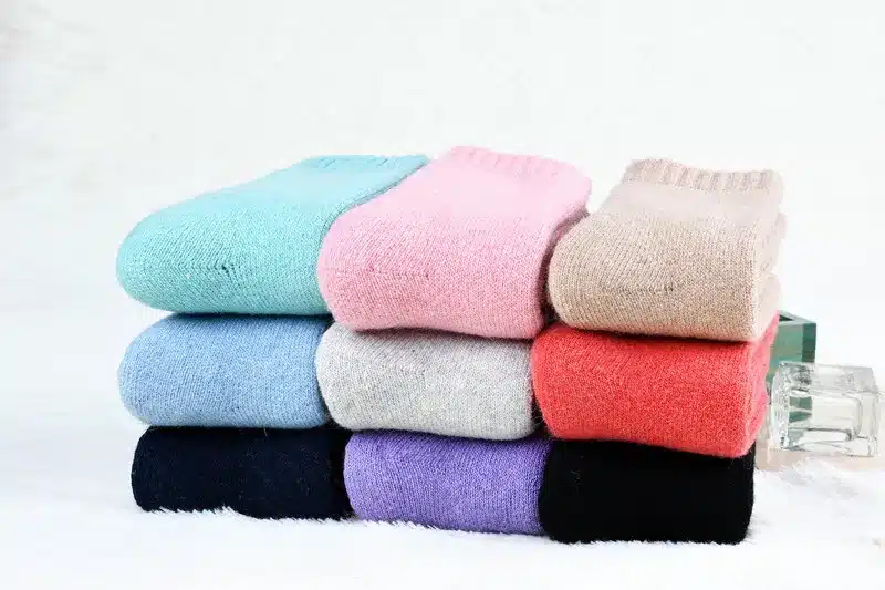 3 pairs=6 pieces 2017 winter new Thick rabbit wool socks women's winter tube terry socks solid color super thick snow socks 7