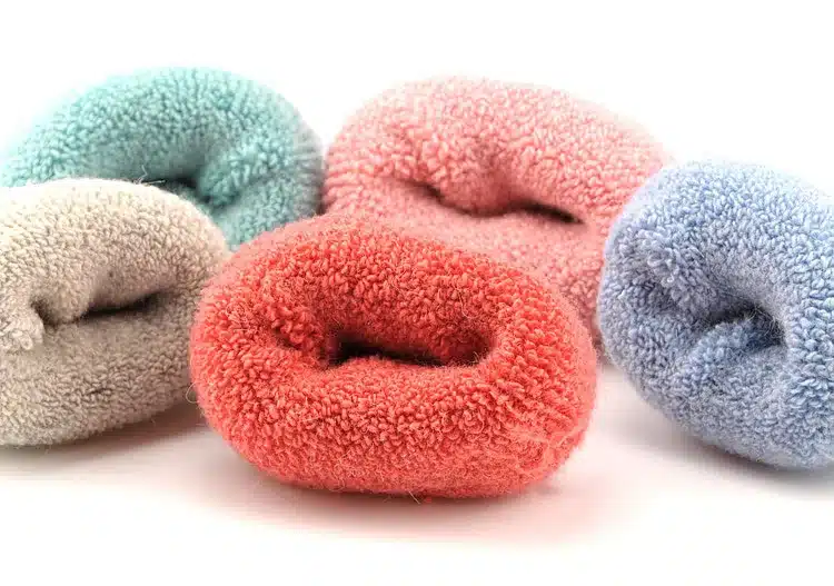3 pairs=6 pieces 2017 winter new Thick rabbit wool socks women's winter tube terry socks solid color super thick snow socks 10