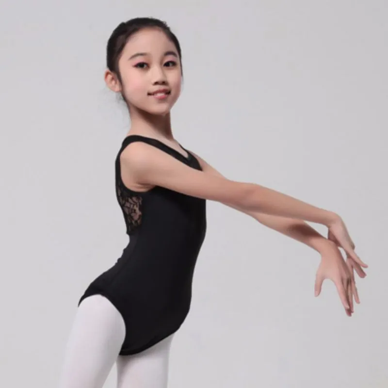 gymnastics leotard Lycra Lace Bodysuit Girls Dance Leotard Open Back Ballet Dancewear Ladies Costumes 8