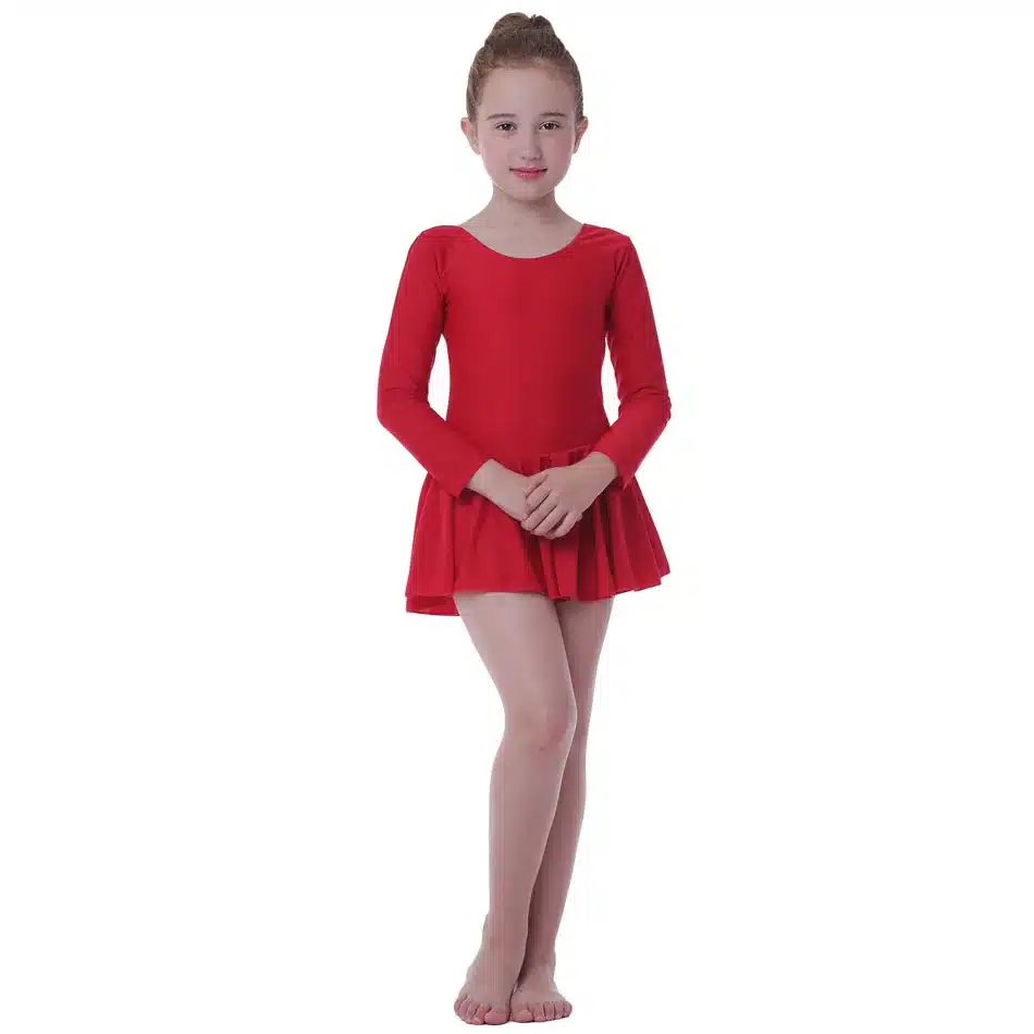 SONGYUEXIA Girls Ballet Dance Dress Childrens Gymnastics Leotard Skirt Kids Stage Dance Wear 4 colors Girls Dance Costume 18