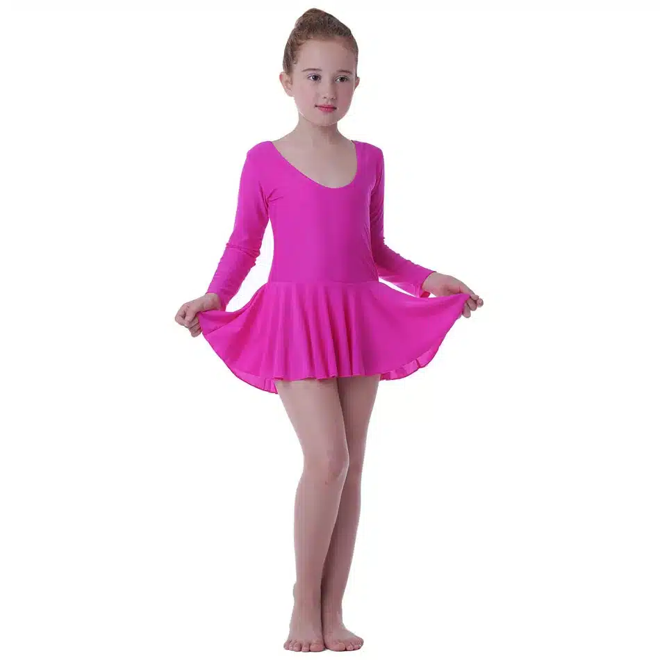SONGYUEXIA Girls Ballet Dance Dress Childrens Gymnastics Leotard Skirt Kids Stage Dance Wear 4 colors Girls Dance Costume 20