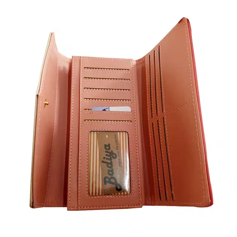 2018 New Fashion Flowers Envelope Women Wallet Hot Sale Long Leather Wallets Popular Change Purse Casual Ladies Cash Purse 15