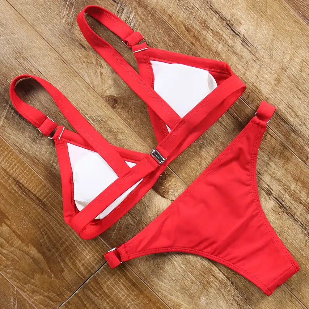 bikini push up brazilian bikini set 2019 trend adjust swimsuit women solid halter top bathing suit summer female micro swimwear 27