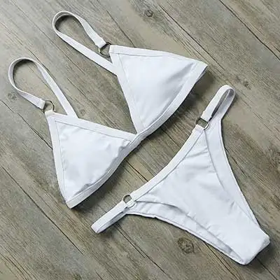 bikini push up brazilian bikini set 2019 trend adjust swimsuit women solid halter top bathing suit summer female micro swimwear 38