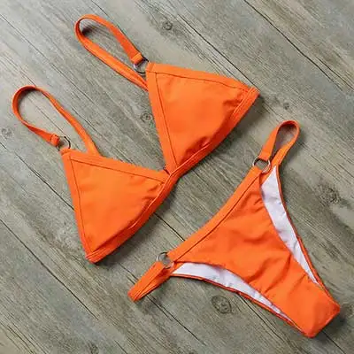 bikini push up brazilian bikini set 2019 trend adjust swimsuit women solid halter top bathing suit summer female micro swimwear 40