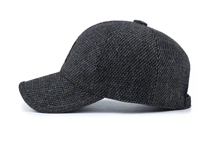 [AETRENDS] Woolen Knitted Design Winter Baseball Cap Men Thicken Warm Hats with Earflaps Z-5000 14