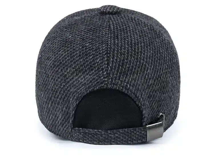 [AETRENDS] Woolen Knitted Design Winter Baseball Cap Men Thicken Warm Hats with Earflaps Z-5000 16