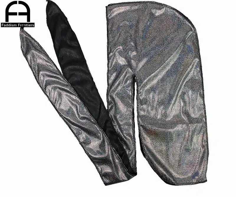 Men's Silky Sparkly Durags Turban Men Durag Shiny Du Rag Bandanas Hat Headwear Headband Hair Accessories Extra Long Tail Du-Rag 13