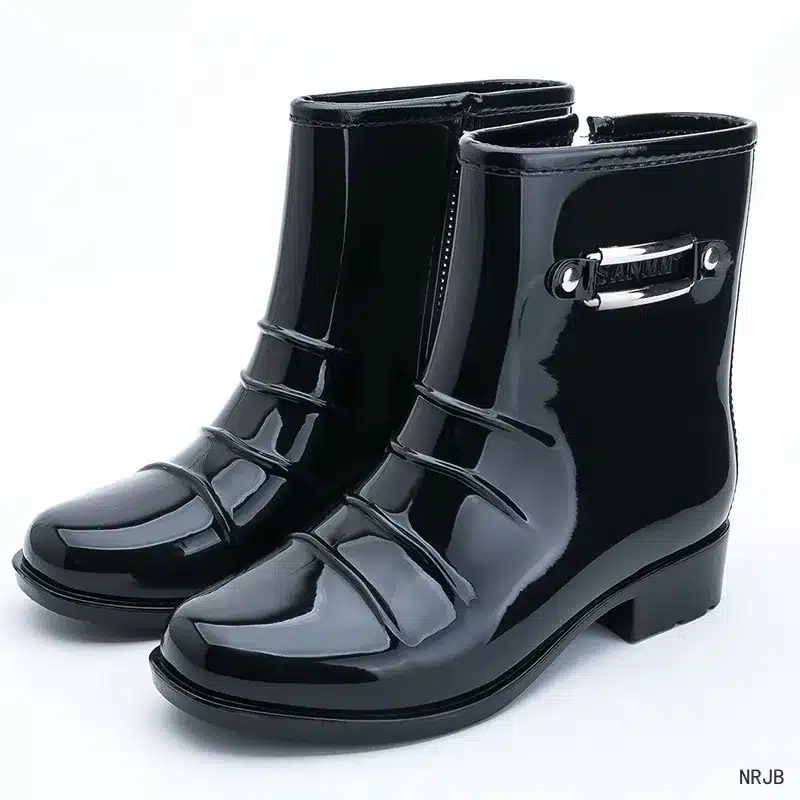 2018 NEW TOP rain boots women bot black rainshoes galoshes rubber rain boot rain shoes rainboots women botas femininas 17