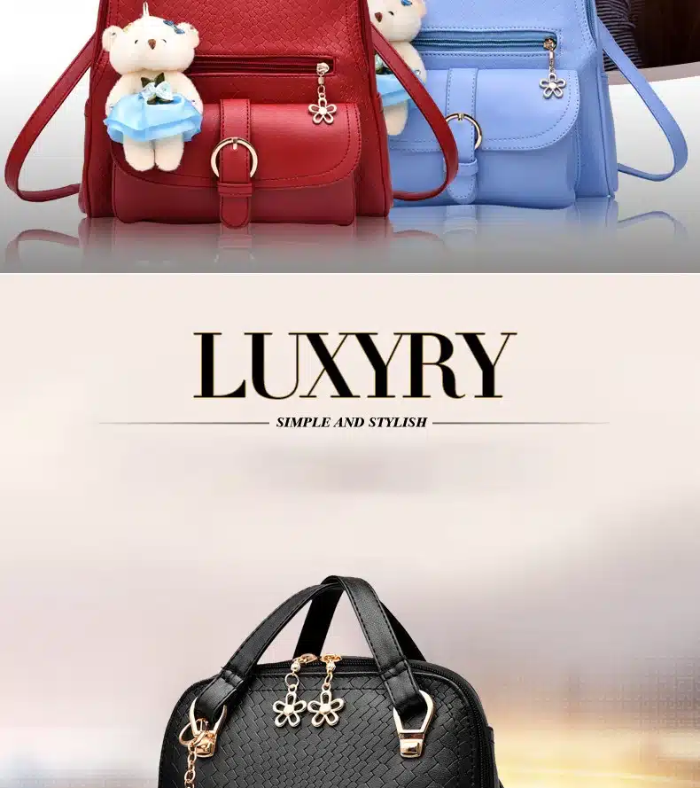 2018 Variety Women Backpack PU Leather School Bags For Teenagers Girls Leisure Backpacks Female Rucksack 11