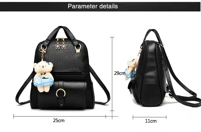 2018 Variety Women Backpack PU Leather School Bags For Teenagers Girls Leisure Backpacks Female Rucksack 14