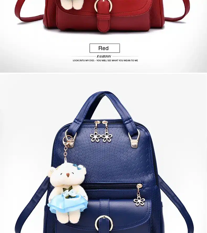 2018 Variety Women Backpack PU Leather School Bags For Teenagers Girls Leisure Backpacks Female Rucksack 17
