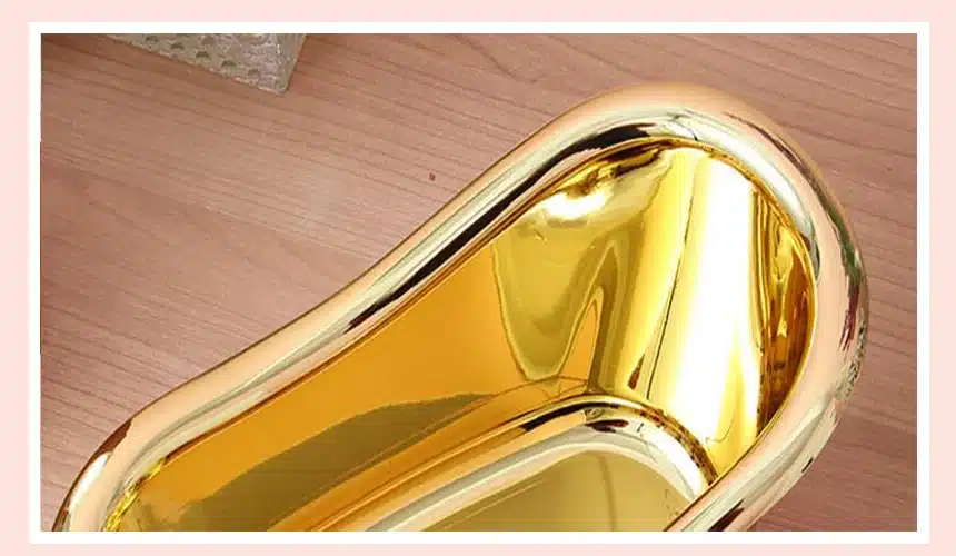 Soap storage box Gold bathroom accessories Mini bathtub Storage Box Toothpaste toothbrush storage box Soap storage box D5 14