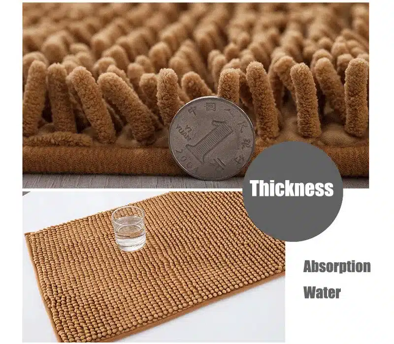 80*120cm Bathroom Mats Large Soft Chenille Bedroom Carpet Doormat Non-Slip Kitchen Bath Mats Doormat Custom Home Decoration 5