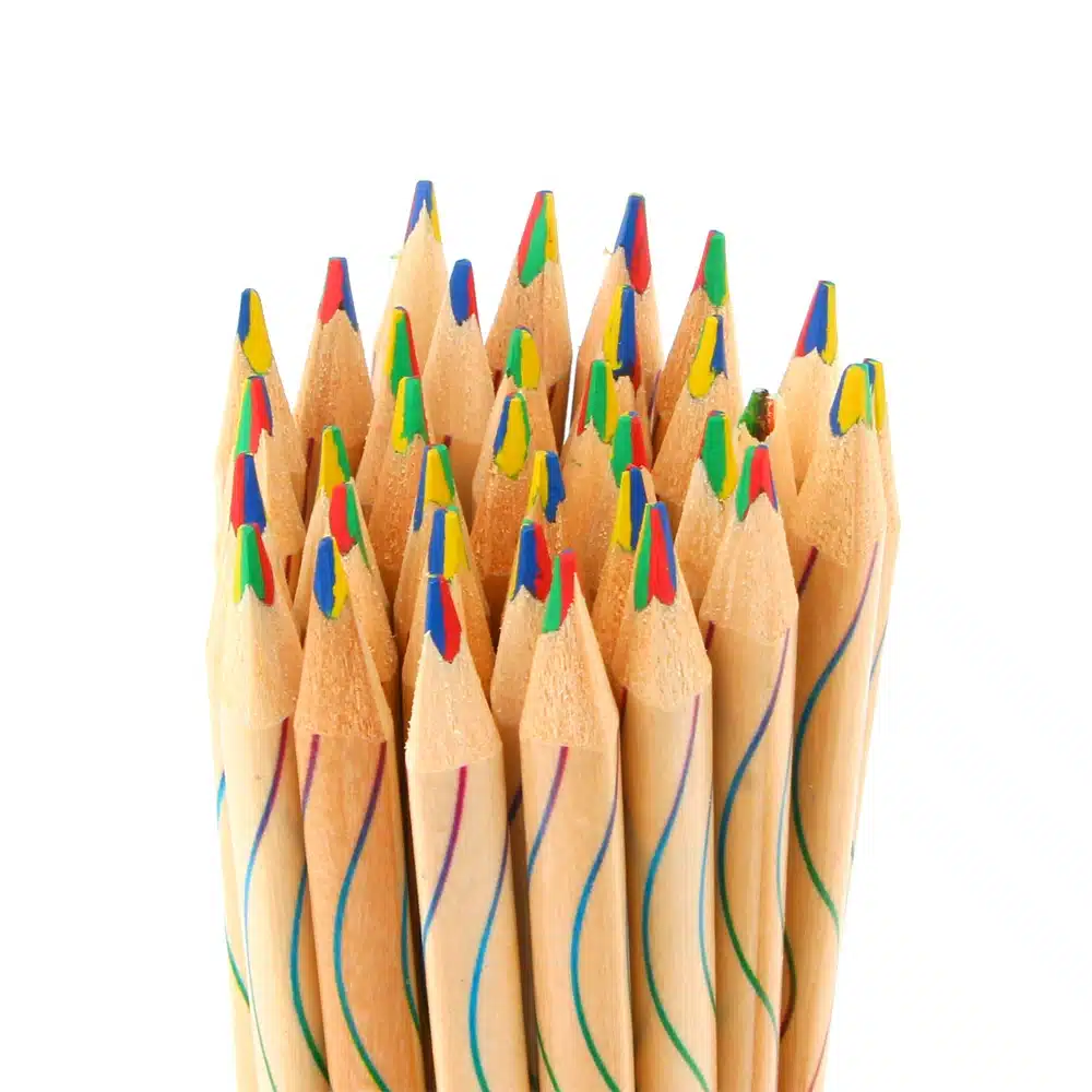 10Pcs/lot DIY Cute Kawaii Wooden Colored Pencil Wood Rainbow Color Pencil for Kid School Graffiti Drawing Painting 11