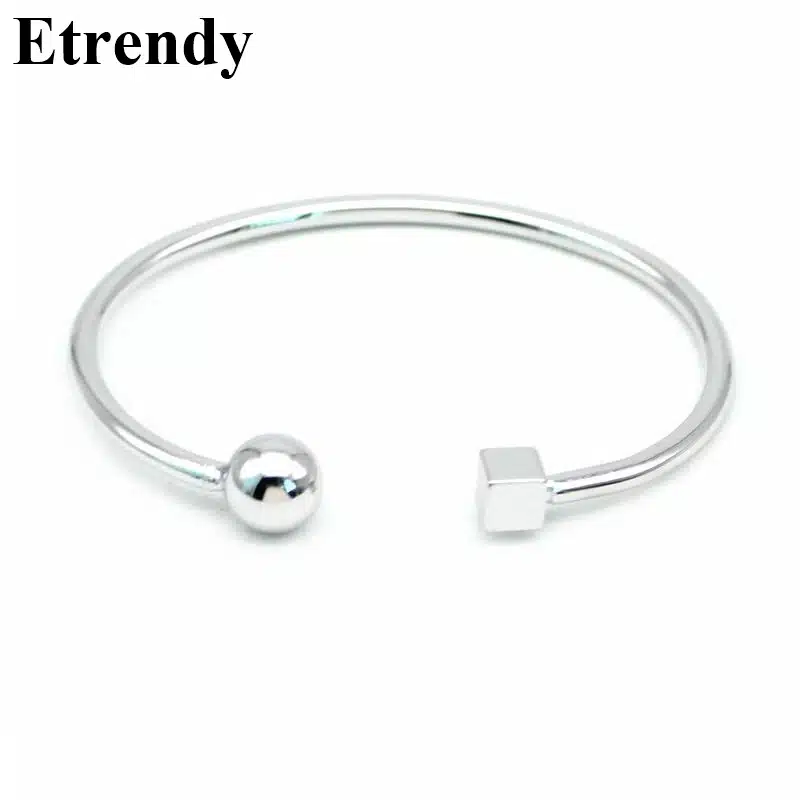 Fashion Circle Square Open Bracelet Women Street Taste Geometry Bracelets & Bangles Jewelry Bijoux Rose Gold-color 27