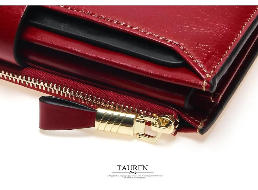 Tauren 2018 New Women Wallets Genuine Leather High Quality Long Design Clutch Cowhide Wallet High Quality Fashion Female Purse 23