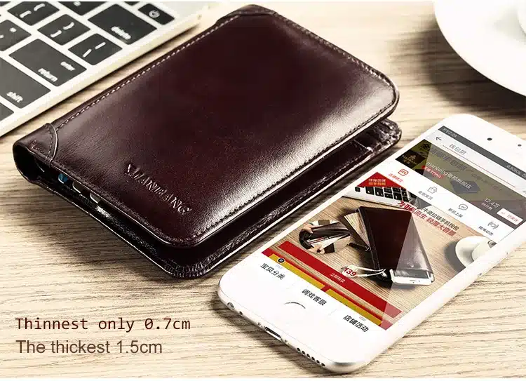 ManBang 2017 New Wallet Genuine Leather Men Wallets Short Male Purse Card Holder Wallet Men Fashion High Quality Free Shipping 9