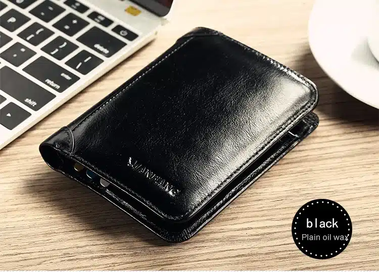 ManBang 2017 New Wallet Genuine Leather Men Wallets Short Male Purse Card Holder Wallet Men Fashion High Quality Free Shipping 14