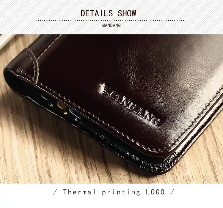 ManBang 2017 New Wallet Genuine Leather Men Wallets Short Male Purse Card Holder Wallet Men Fashion High Quality Free Shipping 15