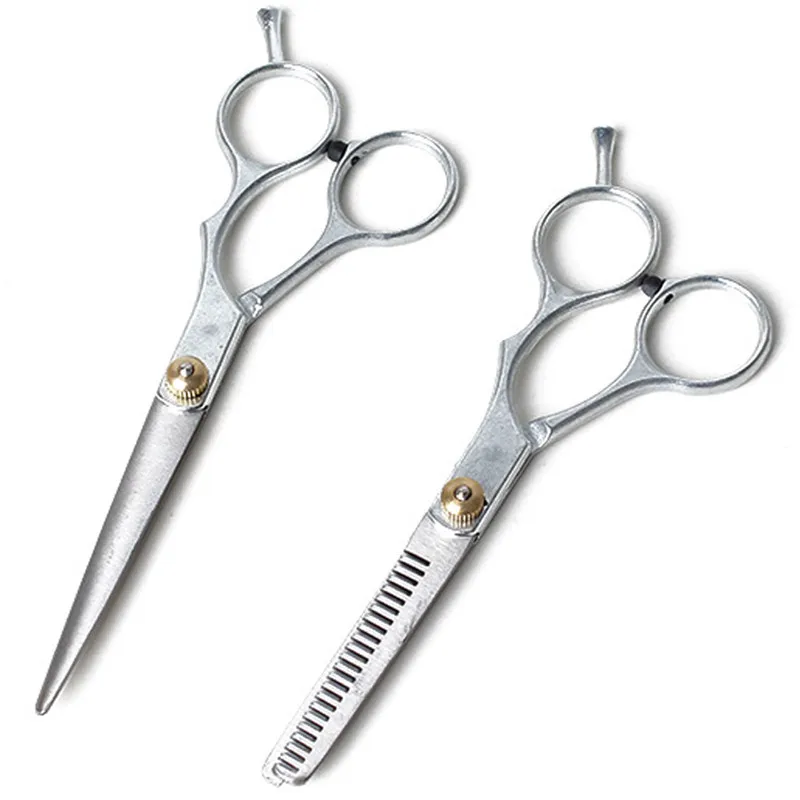 2pcs Barber Hair Cutting Thinning Scissors Shears Hair Cutting Thinning Shears Stainless steel Scissors Set Salon Professional 17