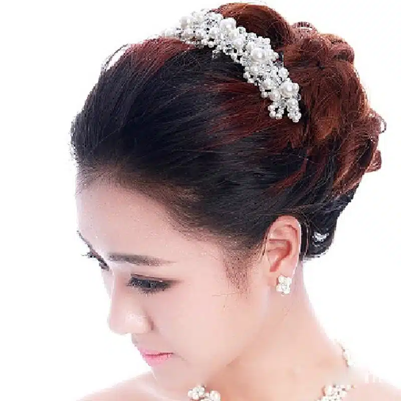 Wedding Hair Accessories for Bride Hairpins Beautiful Crystal Rhinestone Decorations Petal Hair Clip for Women para el pelo 10