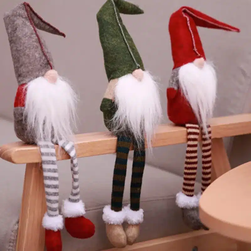 Christmas Decoration Cute Sitting Long-legged Elf Festival New Year Dinner Party 2018 Christmas Decorations for Home 14