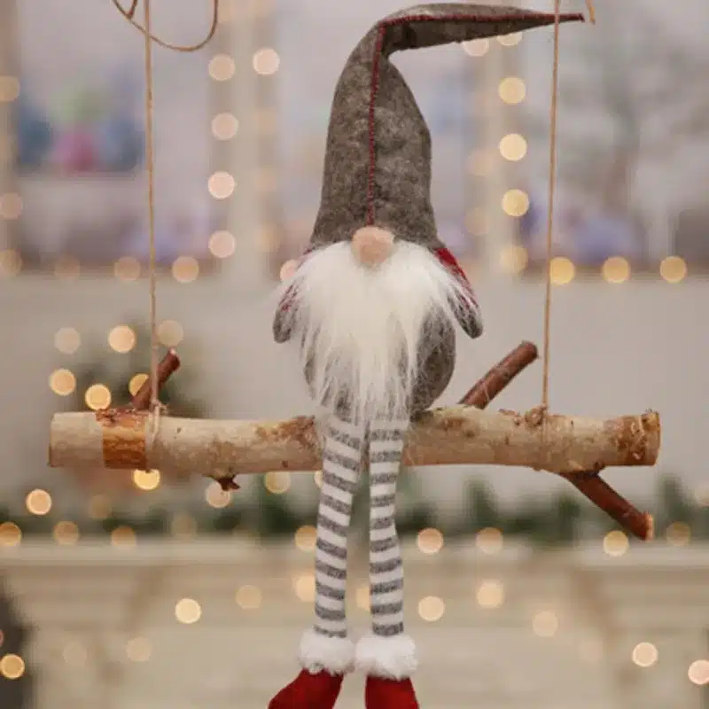 Christmas Decoration Cute Sitting Long-legged Elf Festival New Year Dinner Party 2018 Christmas Decorations for Home 15