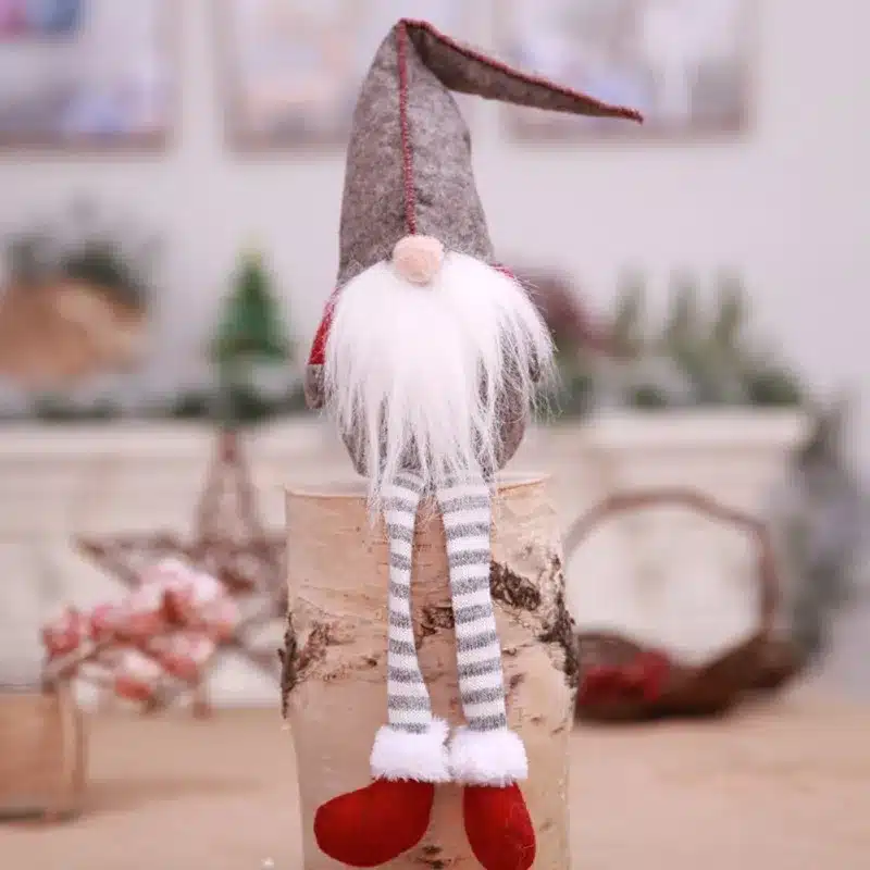 Christmas Decoration Cute Sitting Long-legged Elf Festival New Year Dinner Party 2018 Christmas Decorations for Home 19