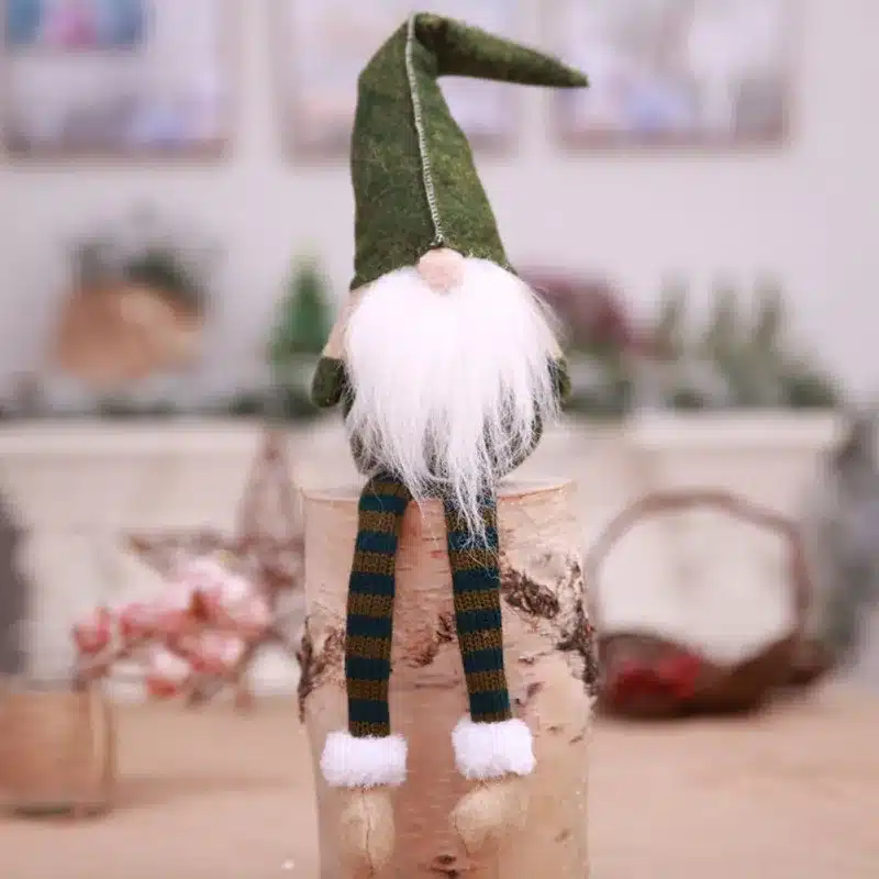 Christmas Decoration Cute Sitting Long-legged Elf Festival New Year Dinner Party 2018 Christmas Decorations for Home 18
