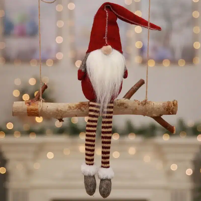 Christmas Decoration Cute Sitting Long-legged Elf Festival New Year Dinner Party 2018 Christmas Decorations for Home 20