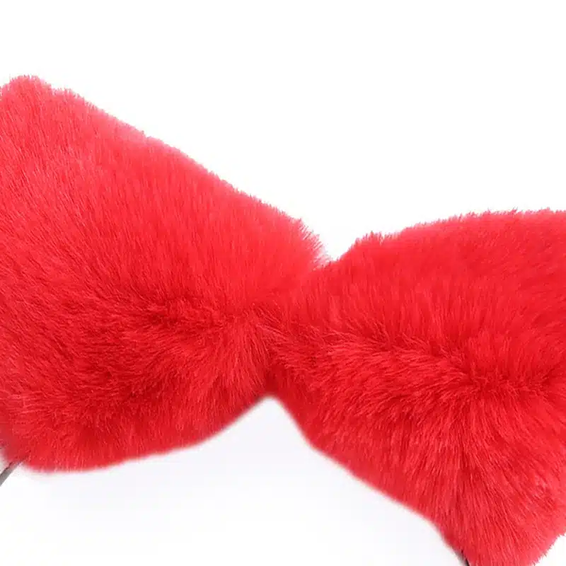 Hot Sale Women Girls Fashion Fox Plush Cat Ears Headbands Headwear Plush Bezel Hair Accessories 14