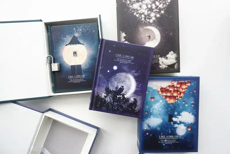 "Like a Dream" Diary with Lock Notebook Cute Functional Planner Lock Book Dairy Journal Stationery Gift Box Package 18