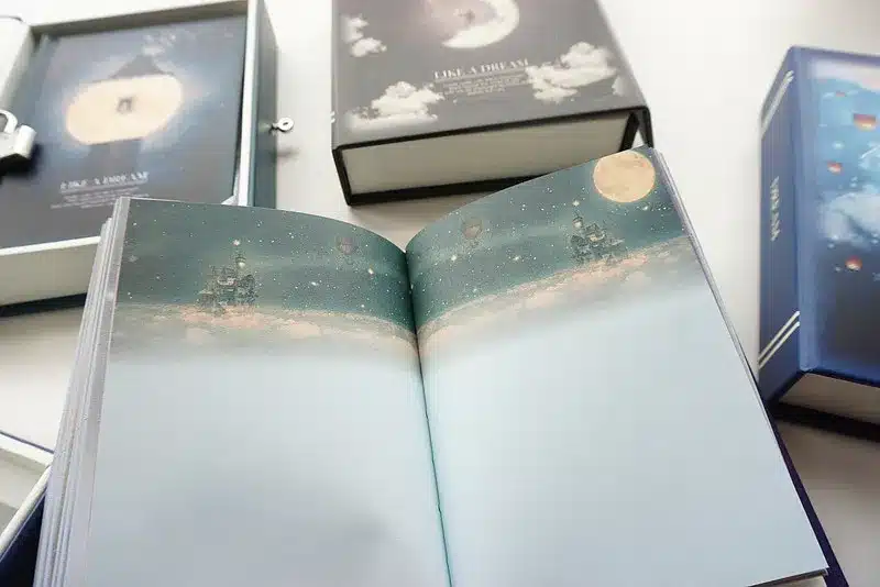 "Like a Dream" Diary with Lock Notebook Cute Functional Planner Lock Book Dairy Journal Stationery Gift Box Package 21