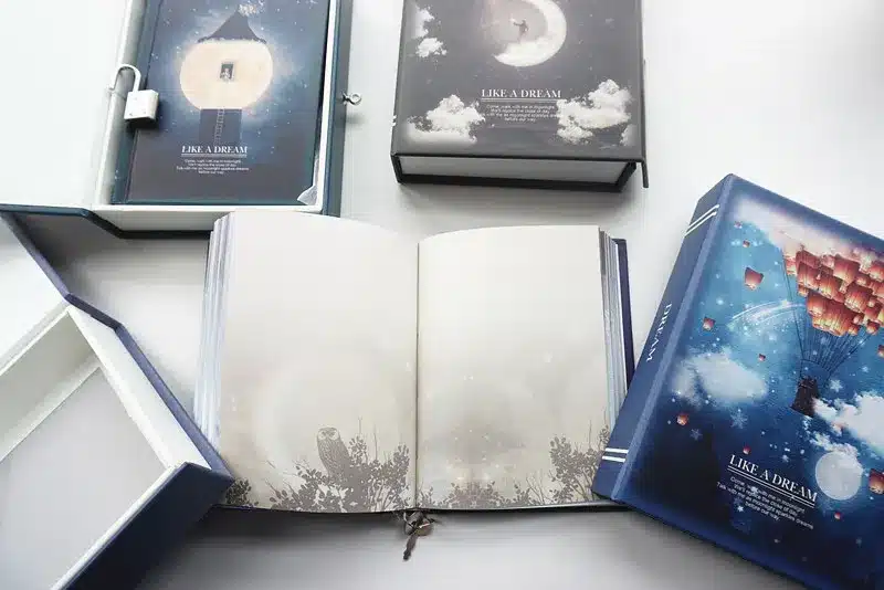 "Like a Dream" Diary with Lock Notebook Cute Functional Planner Lock Book Dairy Journal Stationery Gift Box Package 23