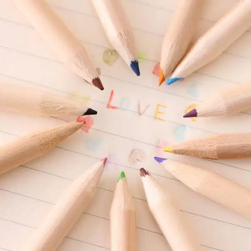 12 Colors Colored Pencils for Sketch Painting Kawaii Girls Fine Drawing Colour Pencil Children's School Gift Cute Drawing Pencil 16