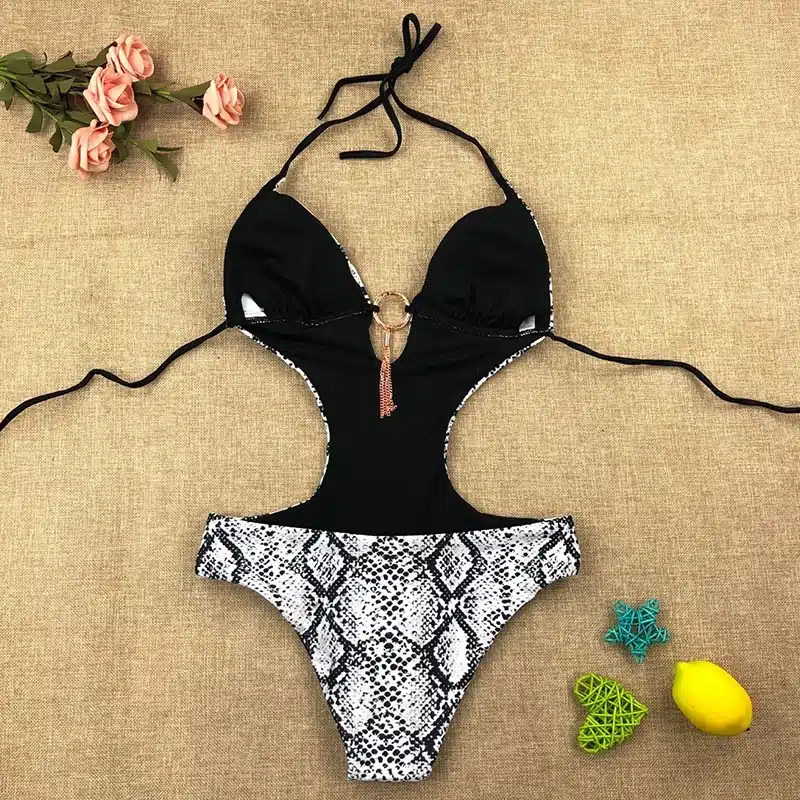 Sexy Thong Backless One Piece Swimsuit 2019 Plus Size Swimwear Women Bathing Beach wear Swimming Suit Swim Womens Swimsuit 26