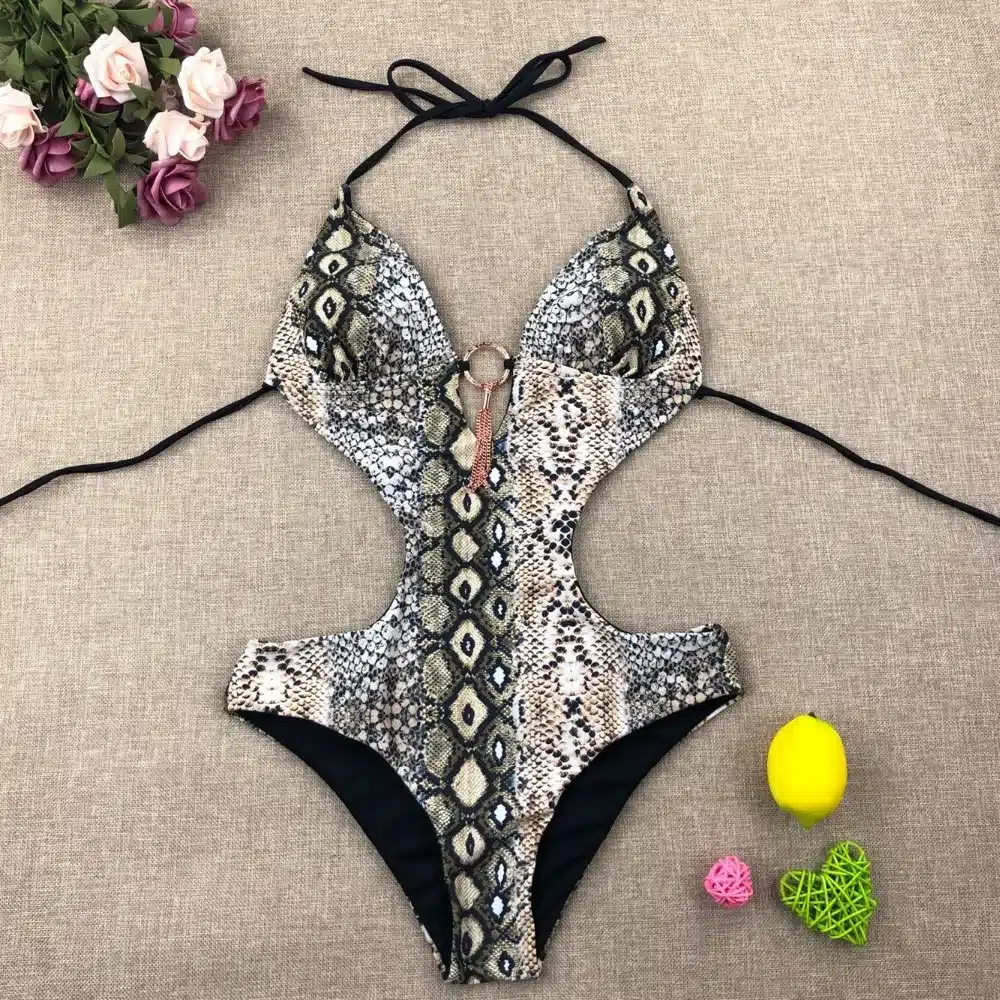 Sexy Thong Backless One Piece Swimsuit 2019 Plus Size Swimwear Women Bathing Beach wear Swimming Suit Swim Womens Swimsuit 30