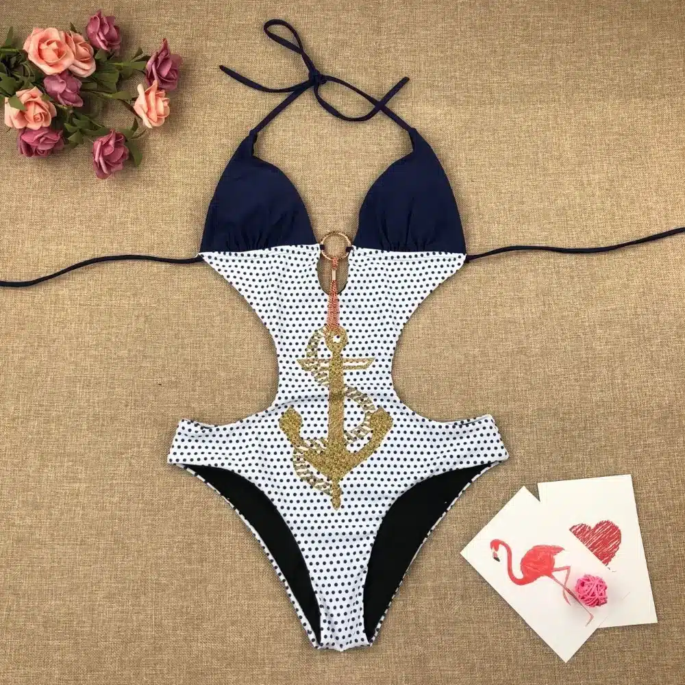 Sexy Thong Backless One Piece Swimsuit 2019 Plus Size Swimwear Women Bathing Beach wear Swimming Suit Swim Womens Swimsuit 34