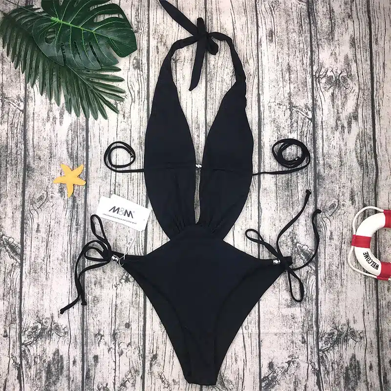 Sexy Thong Backless One Piece Swimsuit 2019 Plus Size Swimwear Women Bathing Beach wear Swimming Suit Swim Womens Swimsuit 61