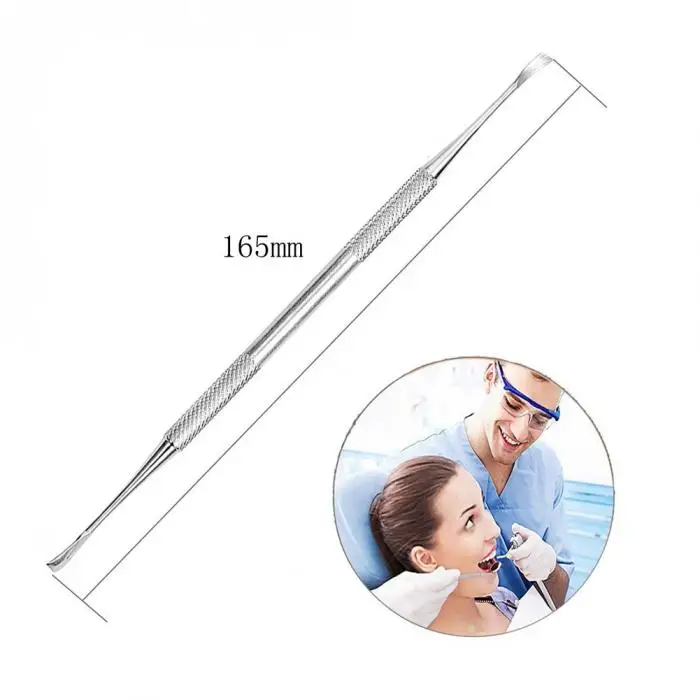 6 Pcs/Set Dental Tools Stainless Steel Hygiene Explorer Probe Hook Pick Scaler Mirror Tweezer Teeth Clean Kit With Case 11