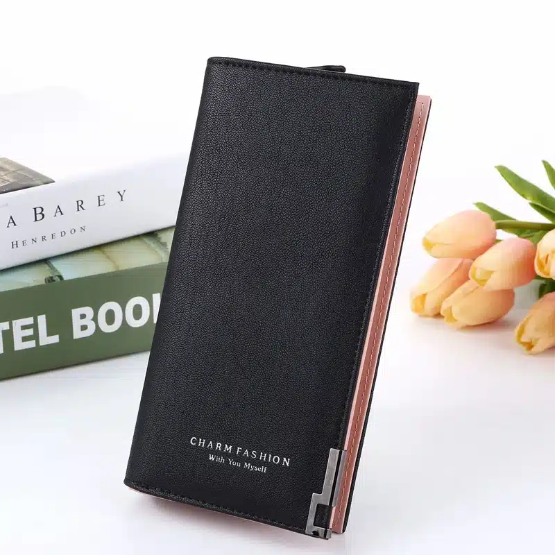 2019 New Wallet Women Leather Purse Wristlet Clutch For Phones Long Big PU Leather Wallet Zip Money Bag Women Coin Purse Card 8