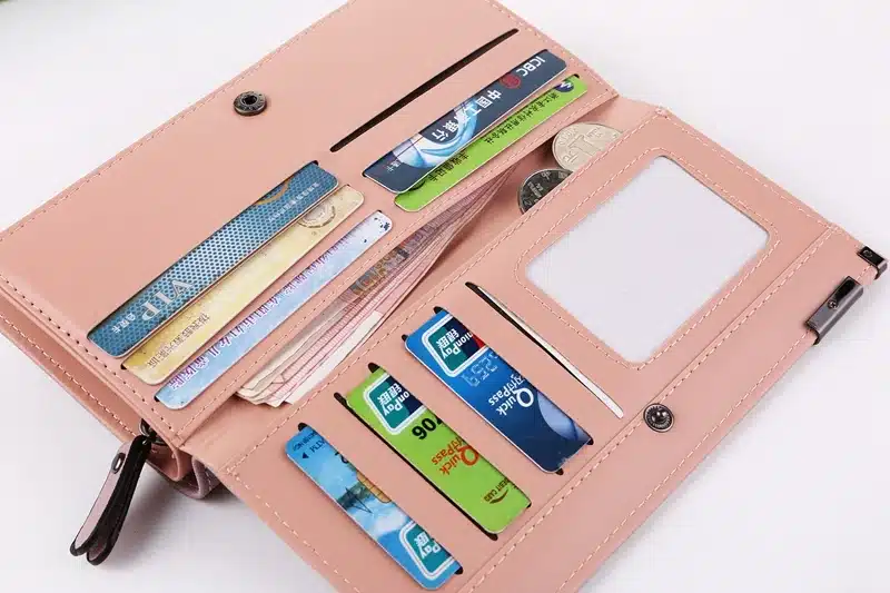 2019 New Wallet Women Leather Purse Wristlet Clutch For Phones Long Big PU Leather Wallet Zip Money Bag Women Coin Purse Card 17
