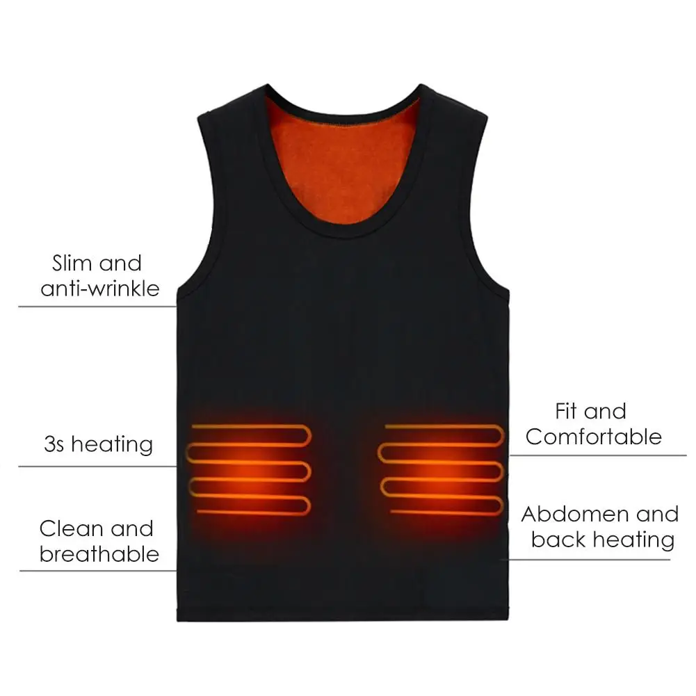 must minimalistlik vest oranži sisuga ja soojenduselementidega