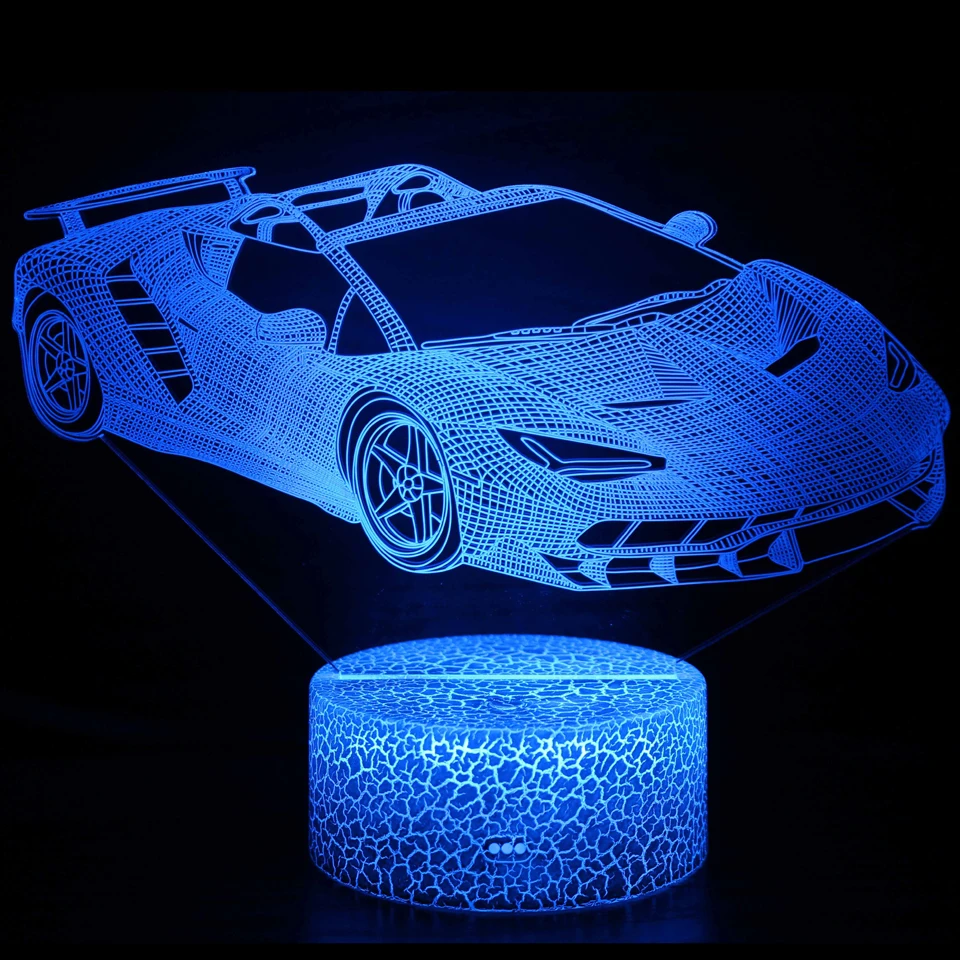 sinine LED öölamp autokujulise valgusega